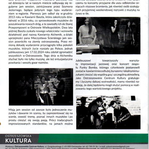 Ostrzeszowska Kultura - Jam Session w Ostrzeszowie, nr 30 (1/24)