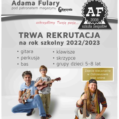 Lekcje gry: gitara,bas,perkusja