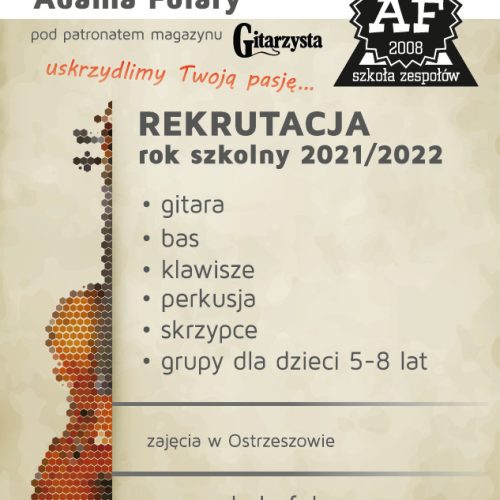 Rekrutacja 2021 - muzyka